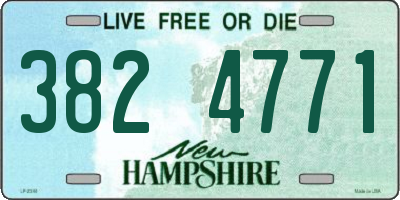 NH license plate 3824771