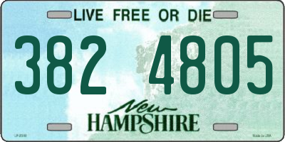 NH license plate 3824805