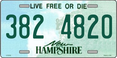 NH license plate 3824820