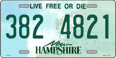 NH license plate 3824821
