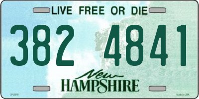 NH license plate 3824841