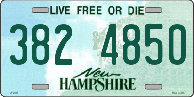 NH license plate 3824850