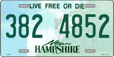 NH license plate 3824852