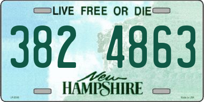 NH license plate 3824863