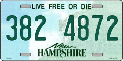 NH license plate 3824872