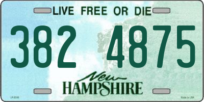 NH license plate 3824875
