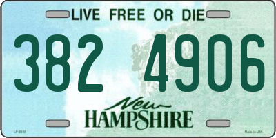 NH license plate 3824906