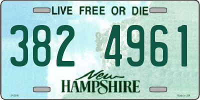 NH license plate 3824961