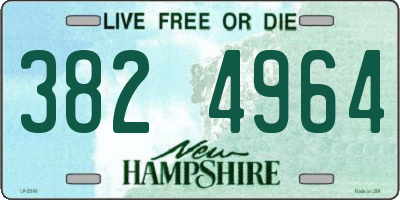NH license plate 3824964