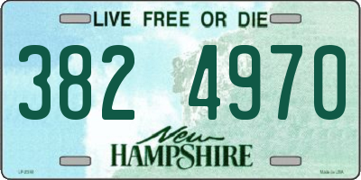 NH license plate 3824970