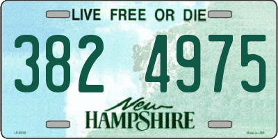 NH license plate 3824975