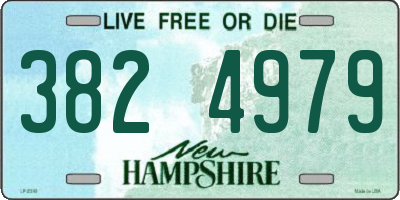 NH license plate 3824979