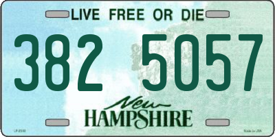 NH license plate 3825057