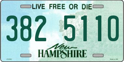 NH license plate 3825110