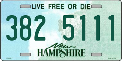 NH license plate 3825111