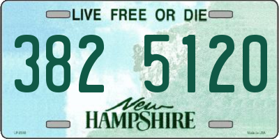 NH license plate 3825120