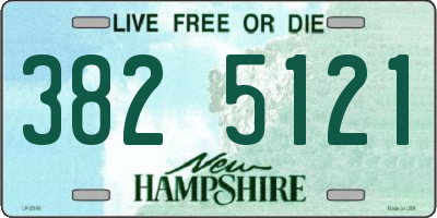 NH license plate 3825121
