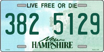 NH license plate 3825129