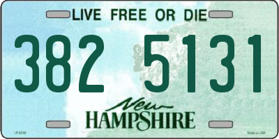 NH license plate 3825131