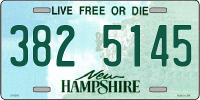 NH license plate 3825145