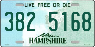 NH license plate 3825168