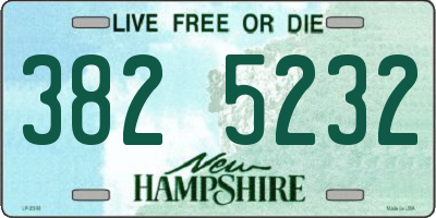NH license plate 3825232