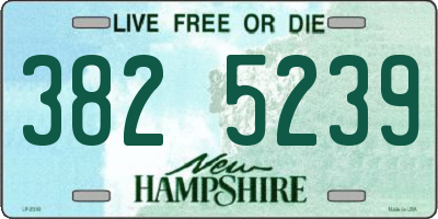 NH license plate 3825239