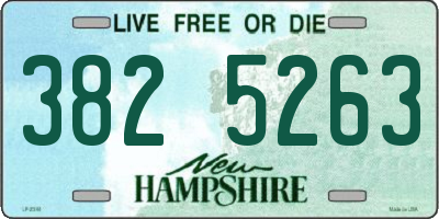 NH license plate 3825263