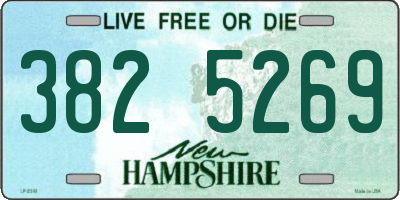 NH license plate 3825269