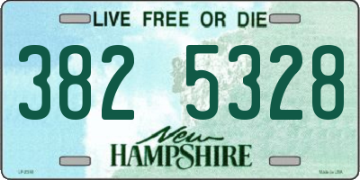 NH license plate 3825328