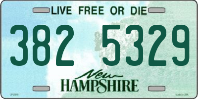 NH license plate 3825329