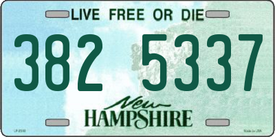 NH license plate 3825337