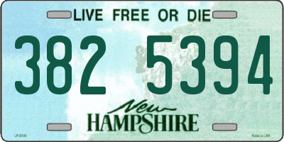 NH license plate 3825394