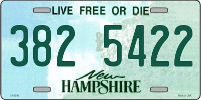 NH license plate 3825422