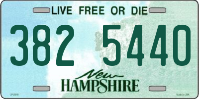 NH license plate 3825440