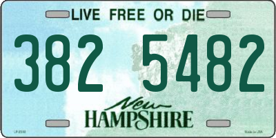 NH license plate 3825482
