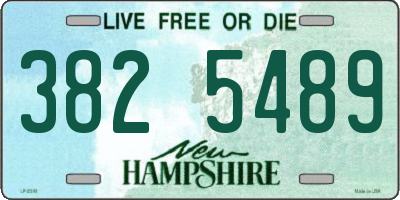 NH license plate 3825489