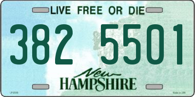 NH license plate 3825501