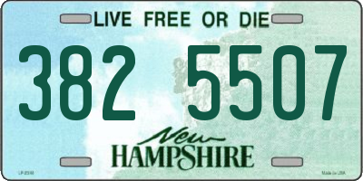 NH license plate 3825507