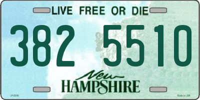 NH license plate 3825510