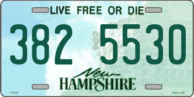 NH license plate 3825530
