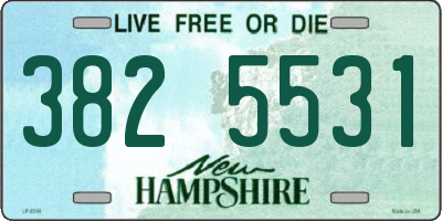 NH license plate 3825531