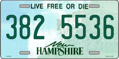 NH license plate 3825536