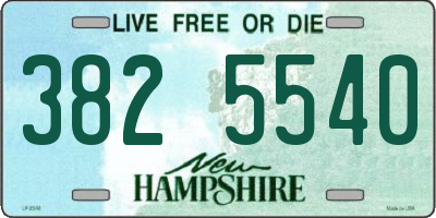 NH license plate 3825540