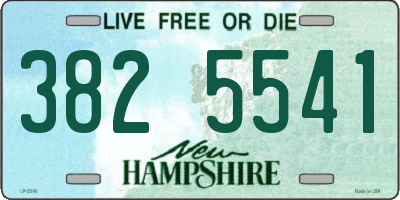 NH license plate 3825541