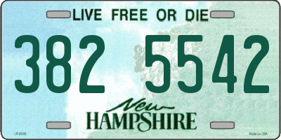 NH license plate 3825542