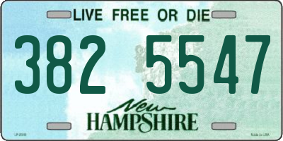 NH license plate 3825547