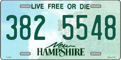 NH license plate 3825548