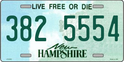 NH license plate 3825554