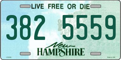 NH license plate 3825559